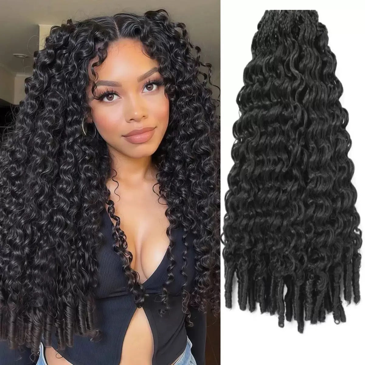 Curly lightweight crochet
